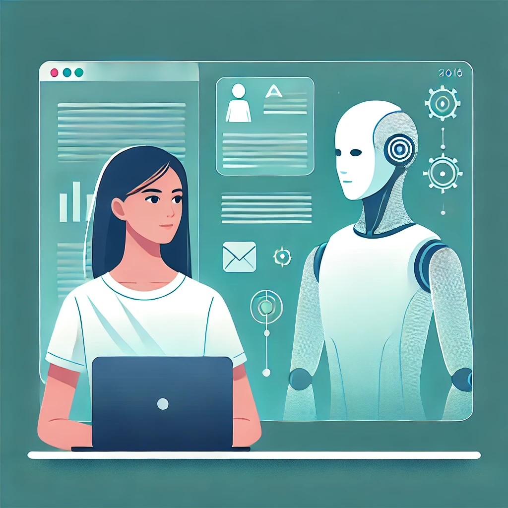 Trust Gap Illustration - Human and AI Collaboration