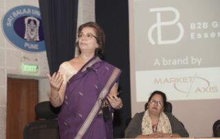 Suhasini Kirloskar session on Go-to-Market strategies at Sri Balaji University